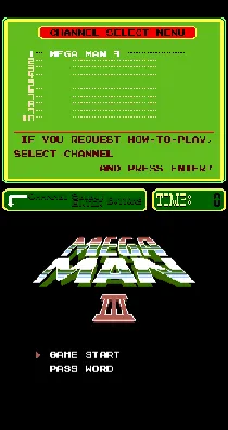 PlayChoice-10: Mega Man 3 screen shot title